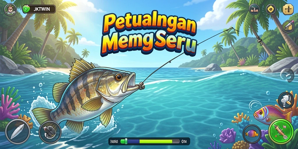 Tangkapan ikan dari gameplay seru JKTWIN.