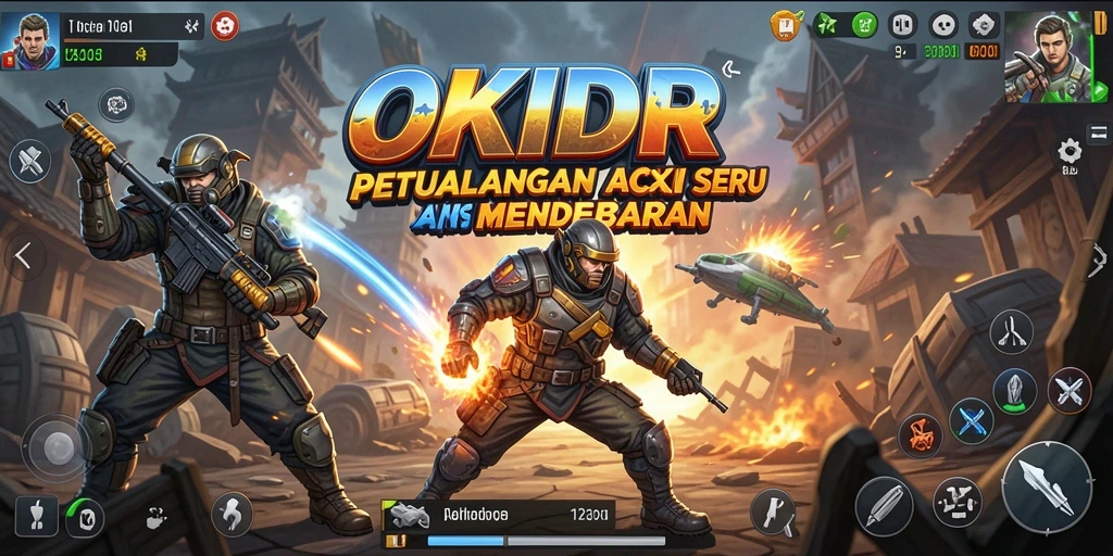 Tampilan gameplay OKIDR dengan aksi yang mendebarkan dan grafis menakjubkan.