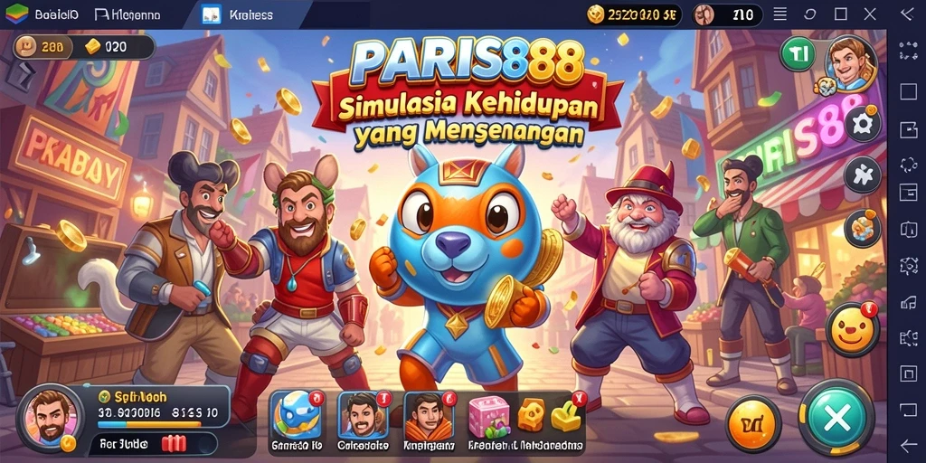 Gameplay menarik dari PARIS88 yang menggambarkan kehidupan sehari-hari.