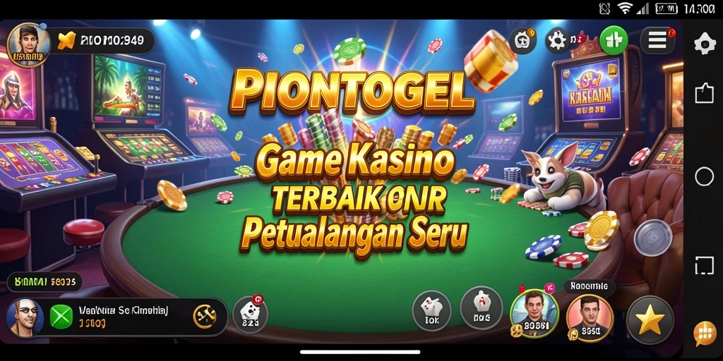 Screenshot gameplay PIONTOGEL menampilkan berbagai pilihan permainan Kasino.