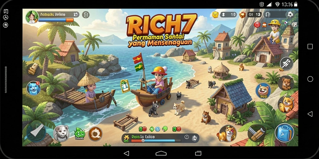 Screenshot RICH7 menampilkan gameplay yang menarik dan seru.