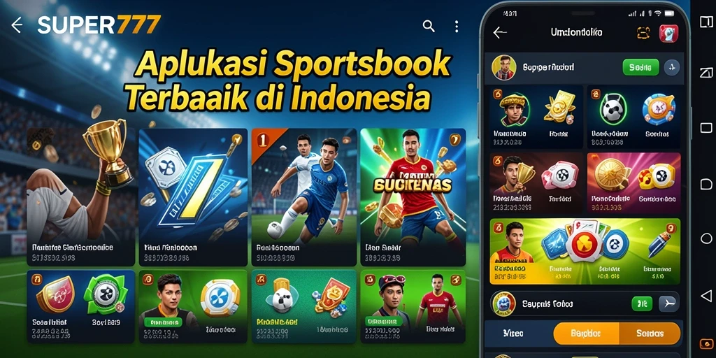 Tampilan gameplay menarik dari aplikasi Sportsbook SUPER777.