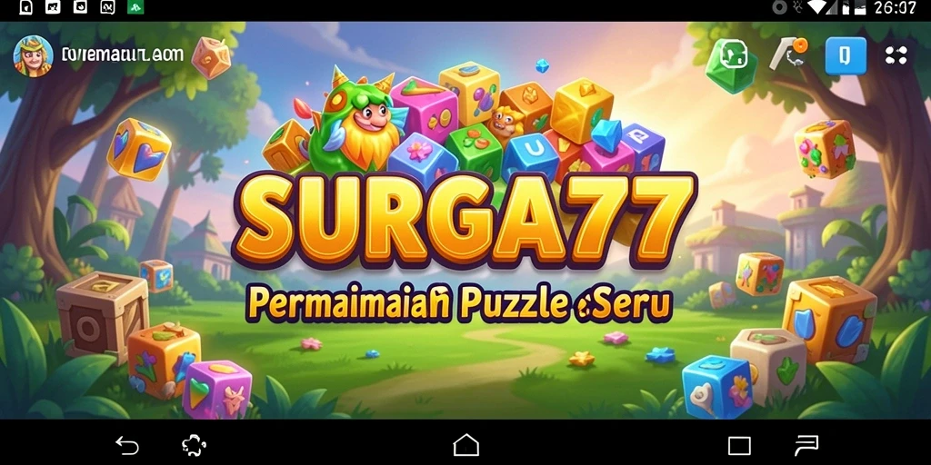 Tampilan gameplay SURGA77 yang menarik dengan tantangan puzzle.