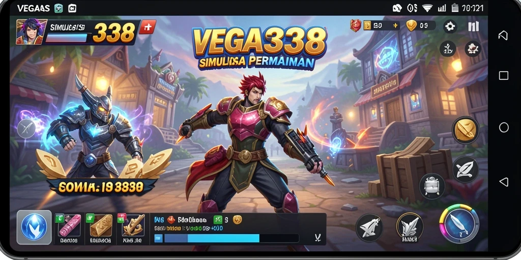 Screenshot gameplay VEGAS338 yang menampilkan aksi kasino yang mendebarkan.