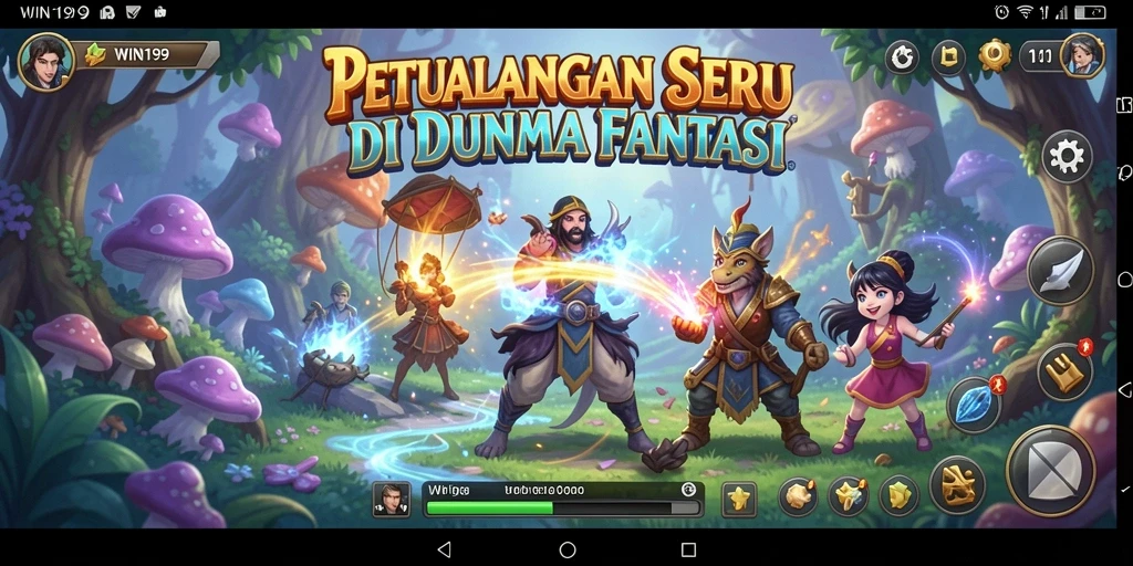 Tampilan gameplay menarik dalam dunia petualangan yang seru.